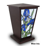 Blue Iris Cremation Urn