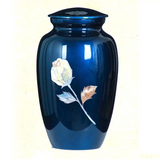 Mother of Pearl Rose Cremation Urn