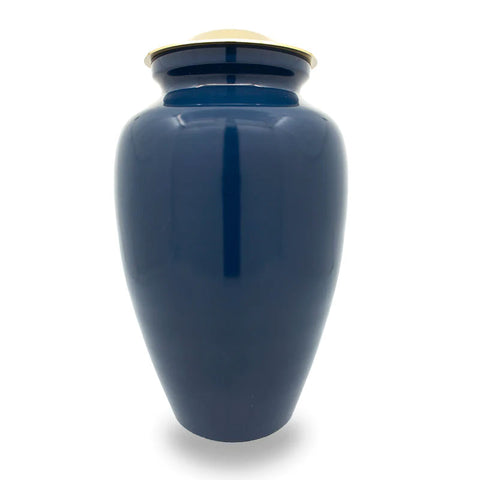 Navy Blue Cremation Urn
