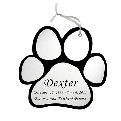 Silver Double Sided Pet Memorial Ornament