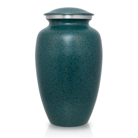 Two-Tone Classic Cremation Urn - Dark Green