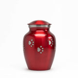 Forever Embrace Pewter Pawprints Pet Urn