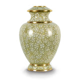 Opal Flowers Cloisonné Cremation Urn