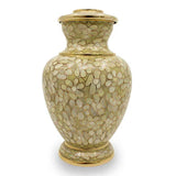 Opal Flowers Cloisonné Cremation Urn