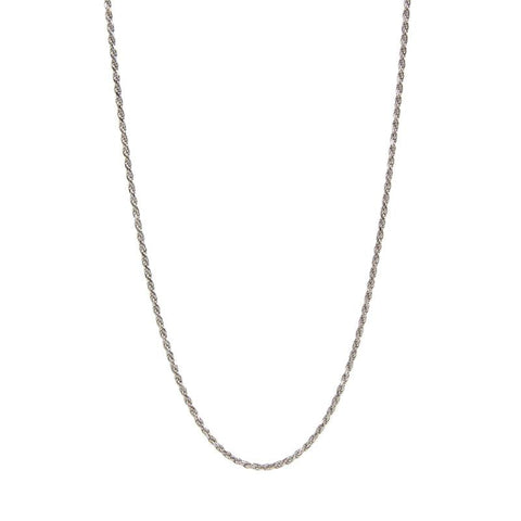 Sterling Silver Rope Chain – 20 Inches
