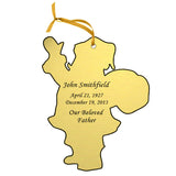 Gold Double Sided Memorial Ornament