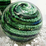 Hand Blown Glass Memorial Sphere with Cremains