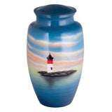 Hand-Painted Classic Shape Cremation Urn for Ashes