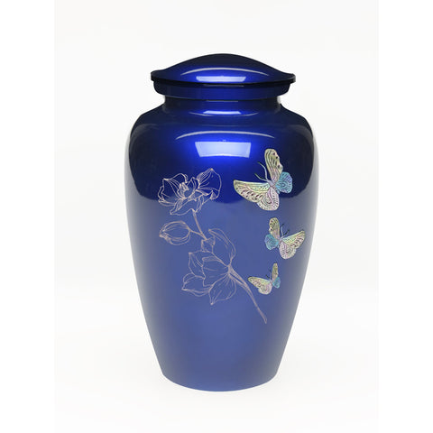 Blue Mother of Pearl Anchor Cremation Urn for Ashes – Funeralwise Store