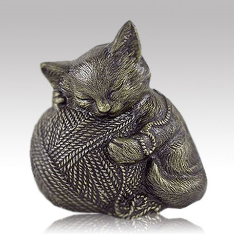 Sleeping Kitty Cat Cremation Urn