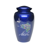 Blue Mother of Pearl Seabass Cremation Urn
