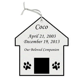 Silver Double Sided Pet Memorial Ornament