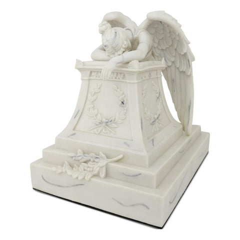 Weeping Angel Cremation Urn - White