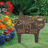 Angel Cat Memorial Garden Marker